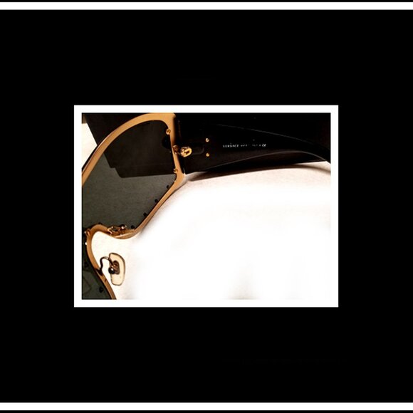 New Very Rare & Unique Authentic Versace Studded Front Sunglasses, Italy main image 4